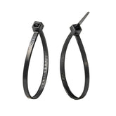 GB 46-206UVB Cable Tie, Double-Lock Locking, 6/6 Nylon, Black